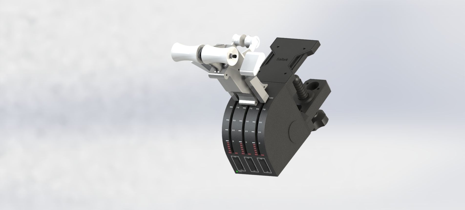 BOEING 737 THROTTLE HANDLES FOR SAITEK PRO FLIGHT 3D print model_9