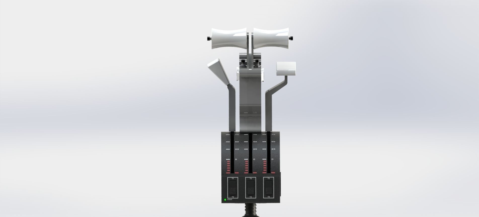 BOEING 737 THROTTLE HANDLES FOR SAITEK PRO FLIGHT 3D print model_10