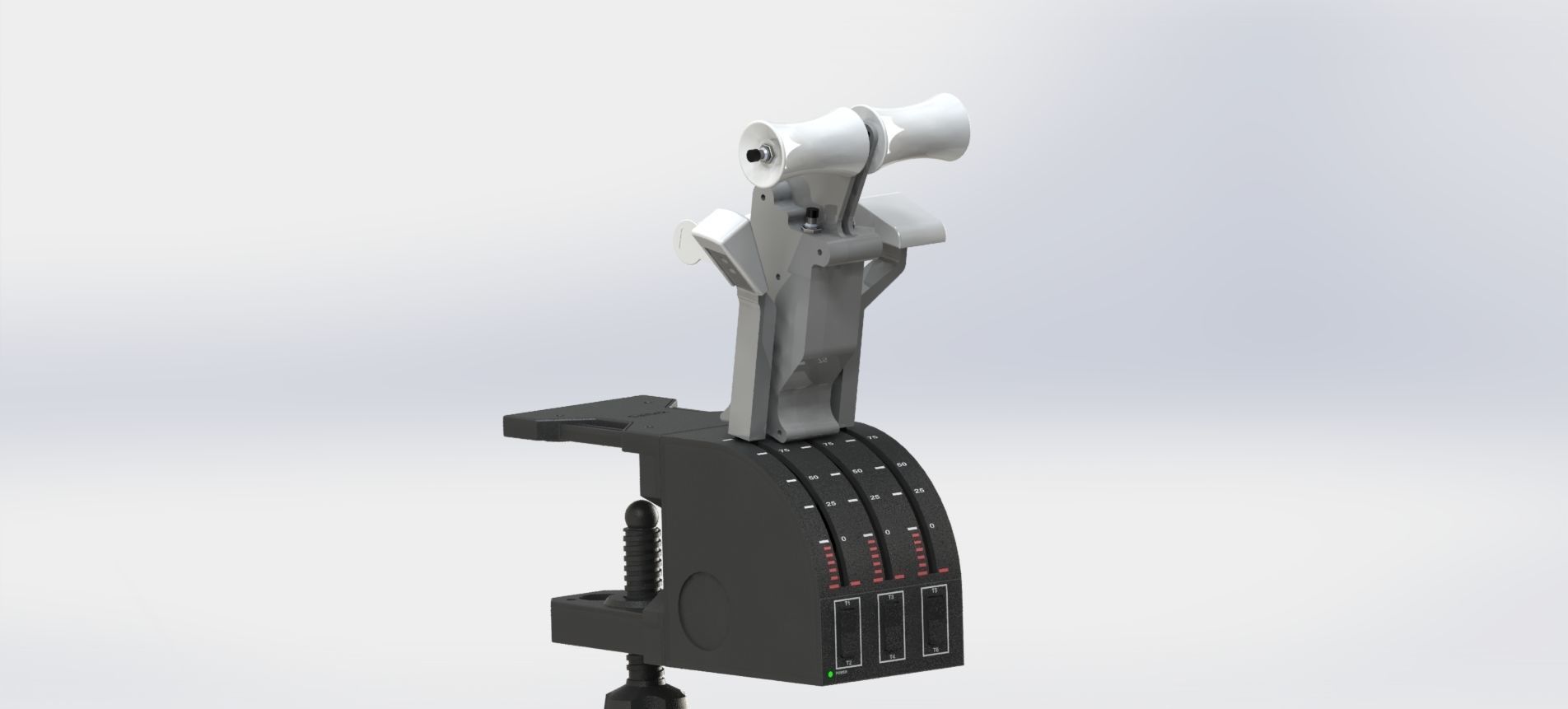 BOEING 737 THROTTLE HANDLES FOR SAITEK PRO FLIGHT 3D print model_2