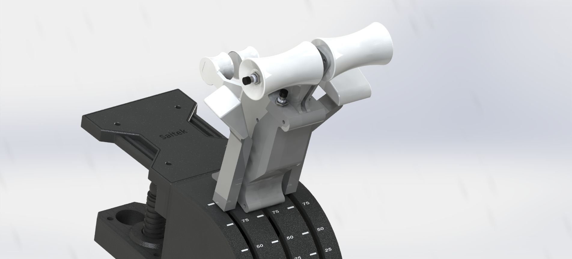 BOEING 737 THROTTLE HANDLES FOR SAITEK PRO FLIGHT 3D print model_4