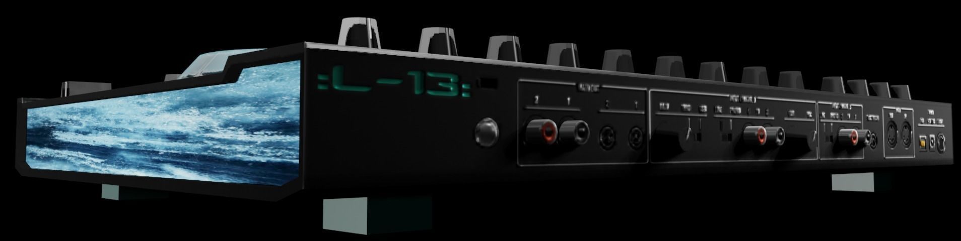 Native Instruments Traktor Kontrol --Lucky 13 CUSTOM-IC- v2 Low-poly 3D model_3