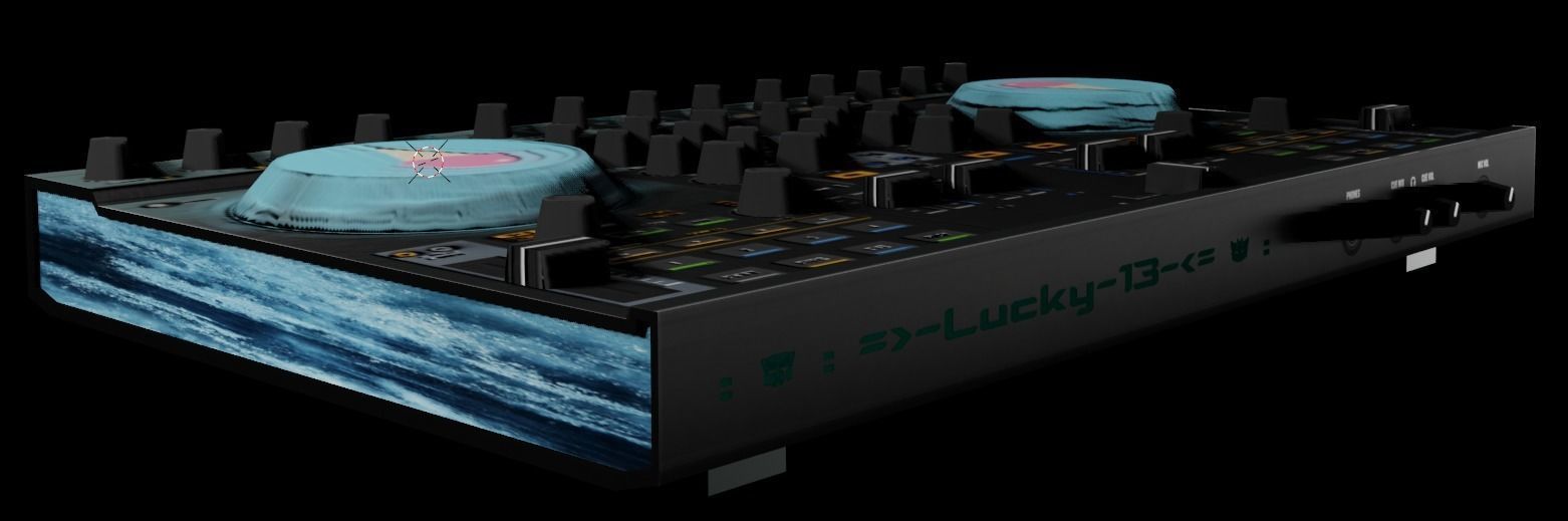 Native Instruments Traktor Kontrol --Lucky 13 CUSTOM-IC- v2 Low-poly 3D model_2