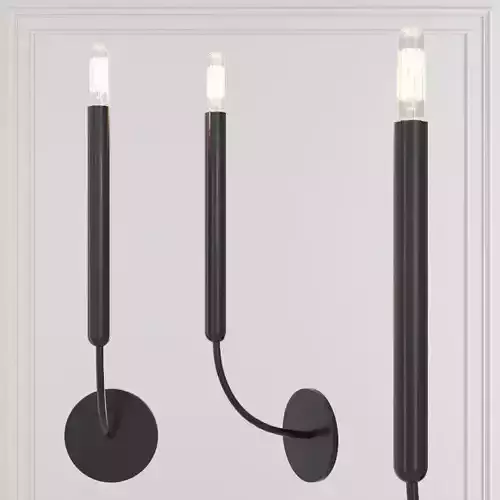 Restoration Hardware QUENOUILLES SINGLE SCONCE Black