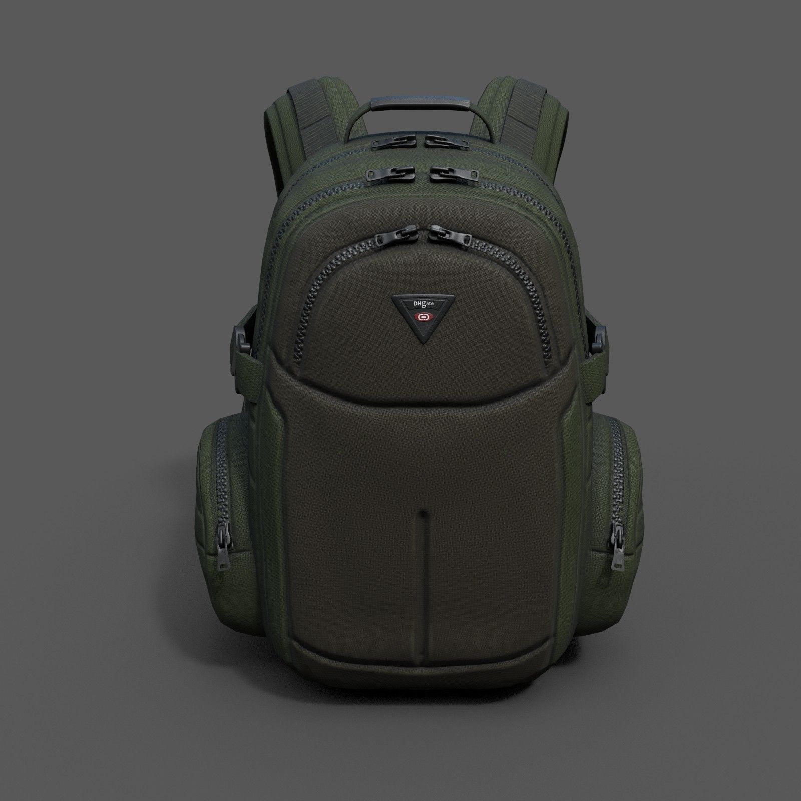 Backpack Camping Generic military combat soldier  Low-poly 3D model_1