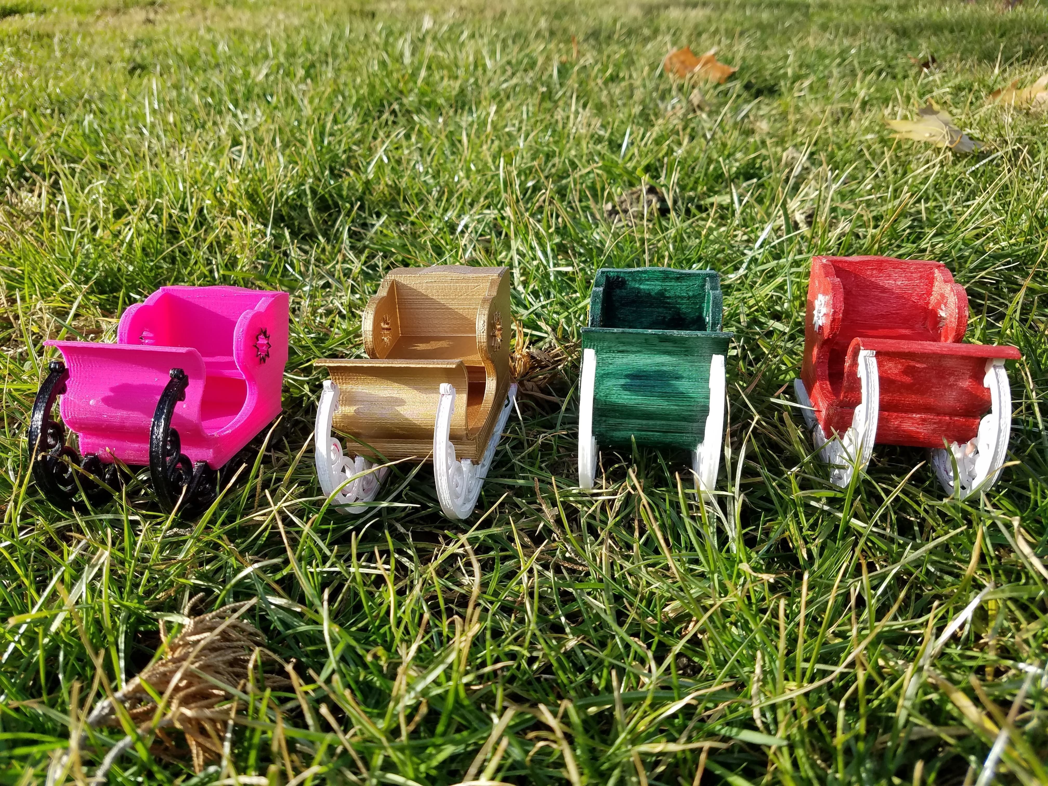 Santas Sleigh 3D print model_1