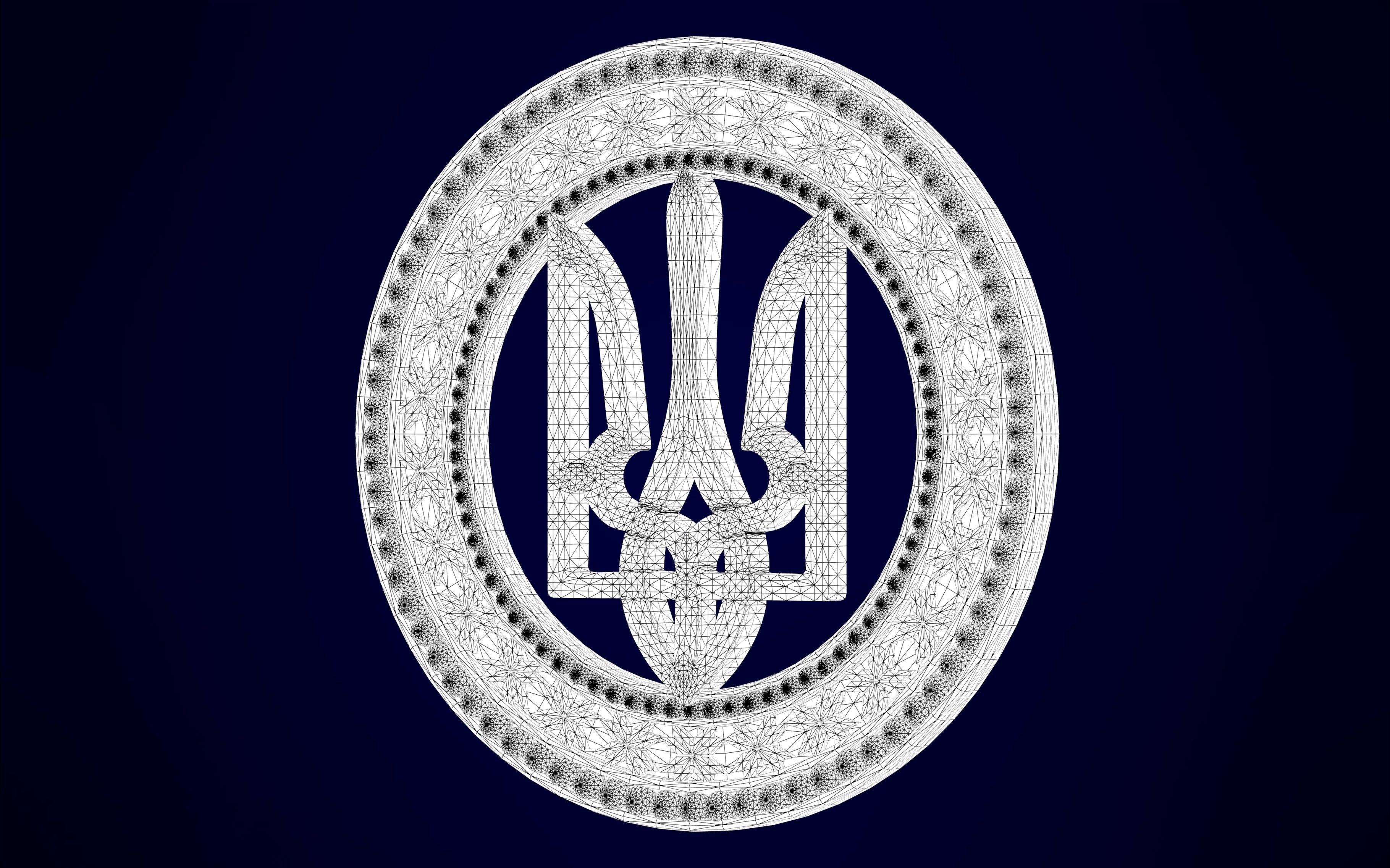 Emblem Of Ukraine 3D print model_8