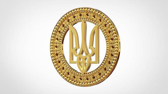 Emblem Of Ukraine 3D print model