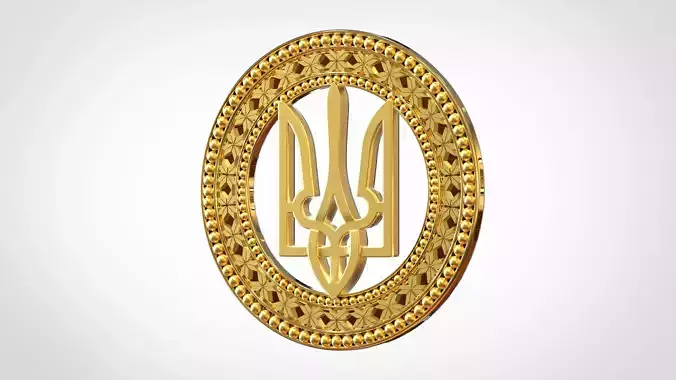 Emblem Of Ukraine 3D print model