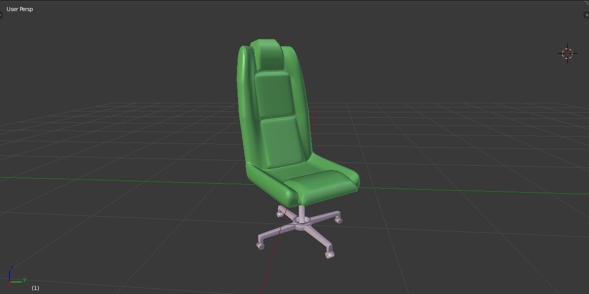 Chair office 3D model_2