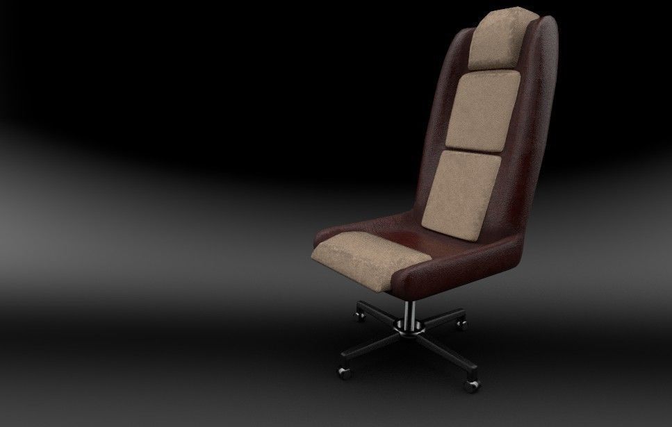 Chair office 3D model_1