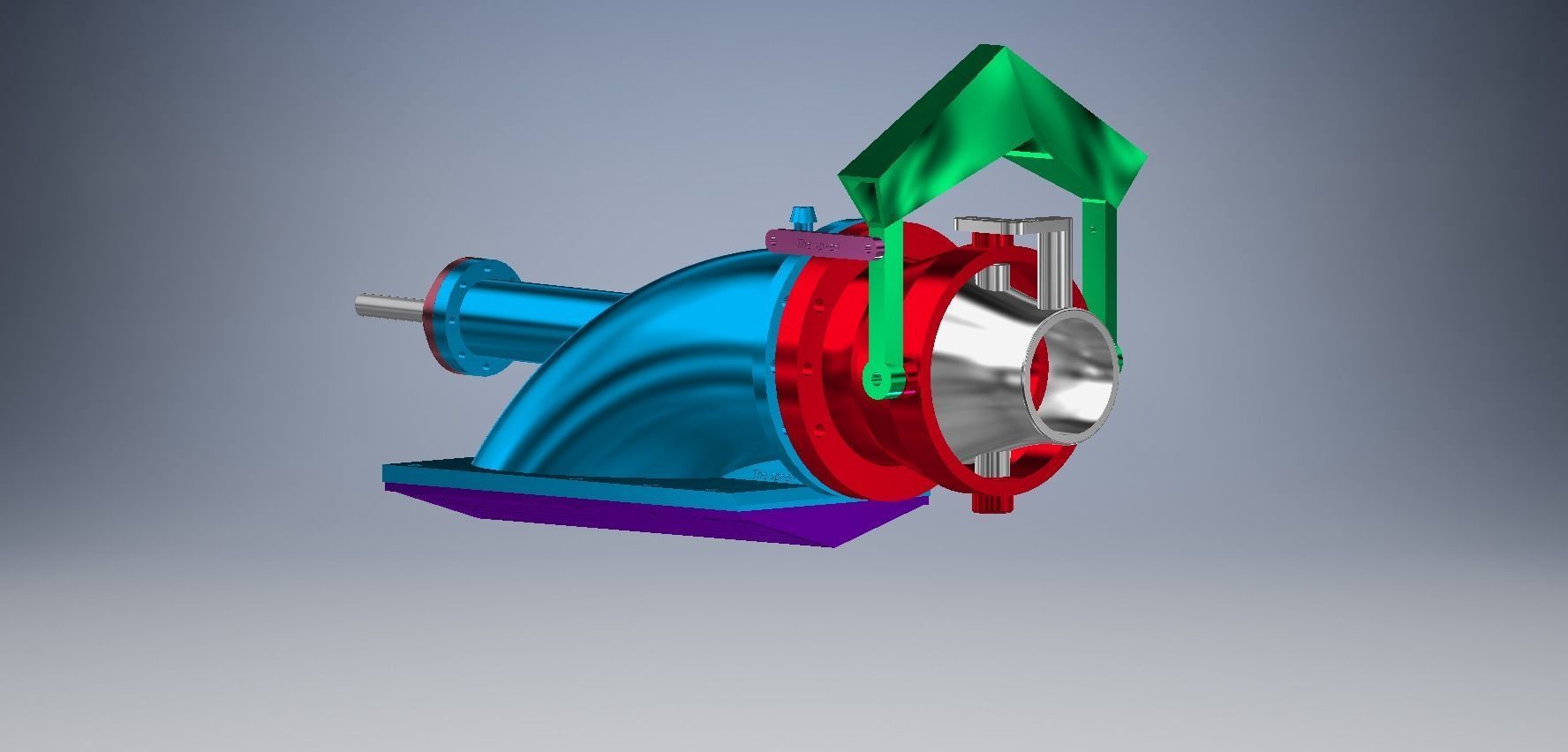 WATER JET PROPULSION 60MM 3D print model_4