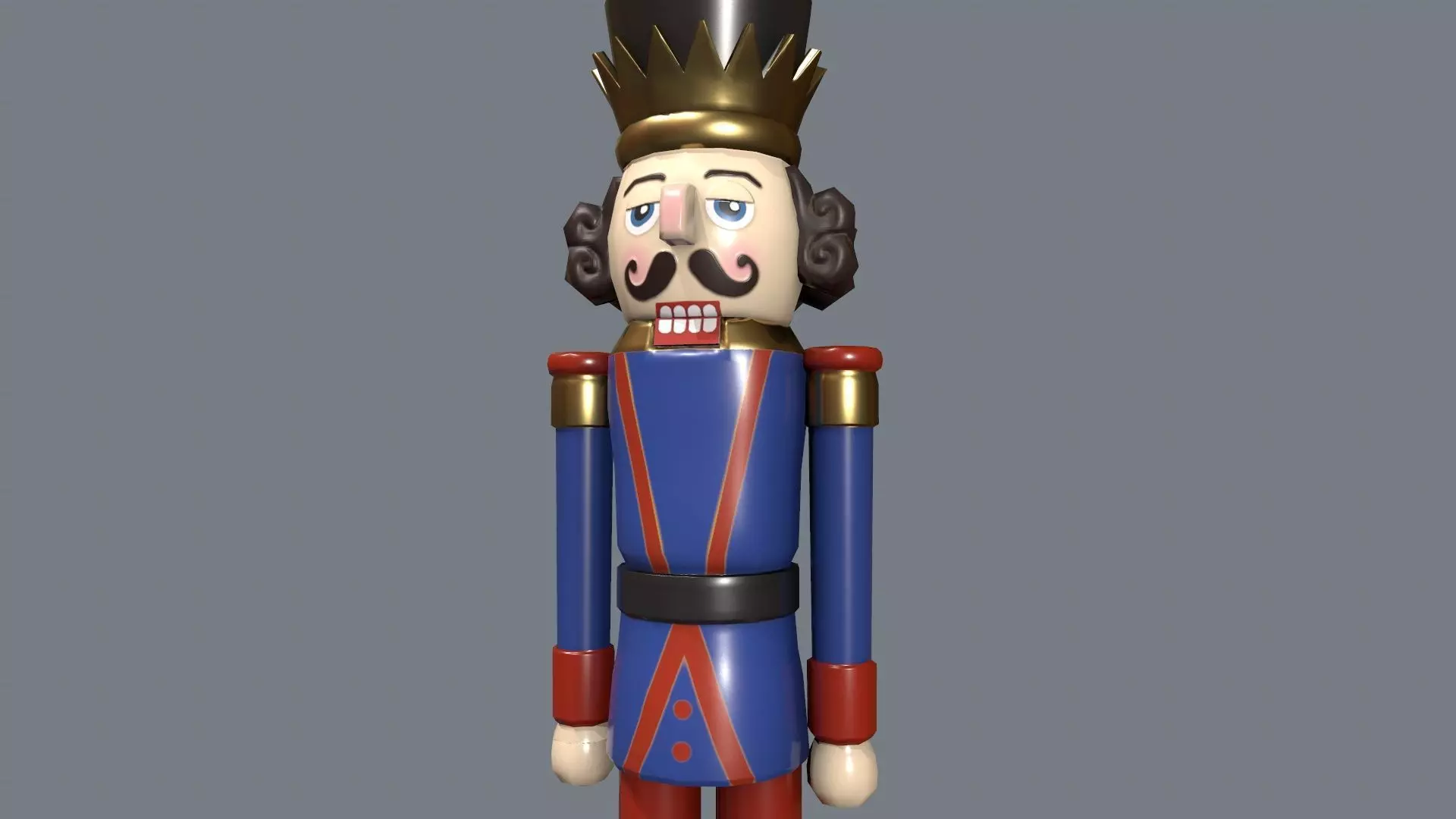 Nut Cracker Low-poly 3D model