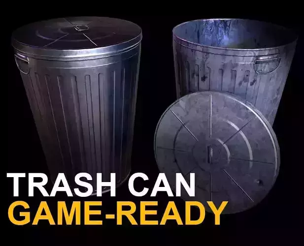 Trash can Game Ready