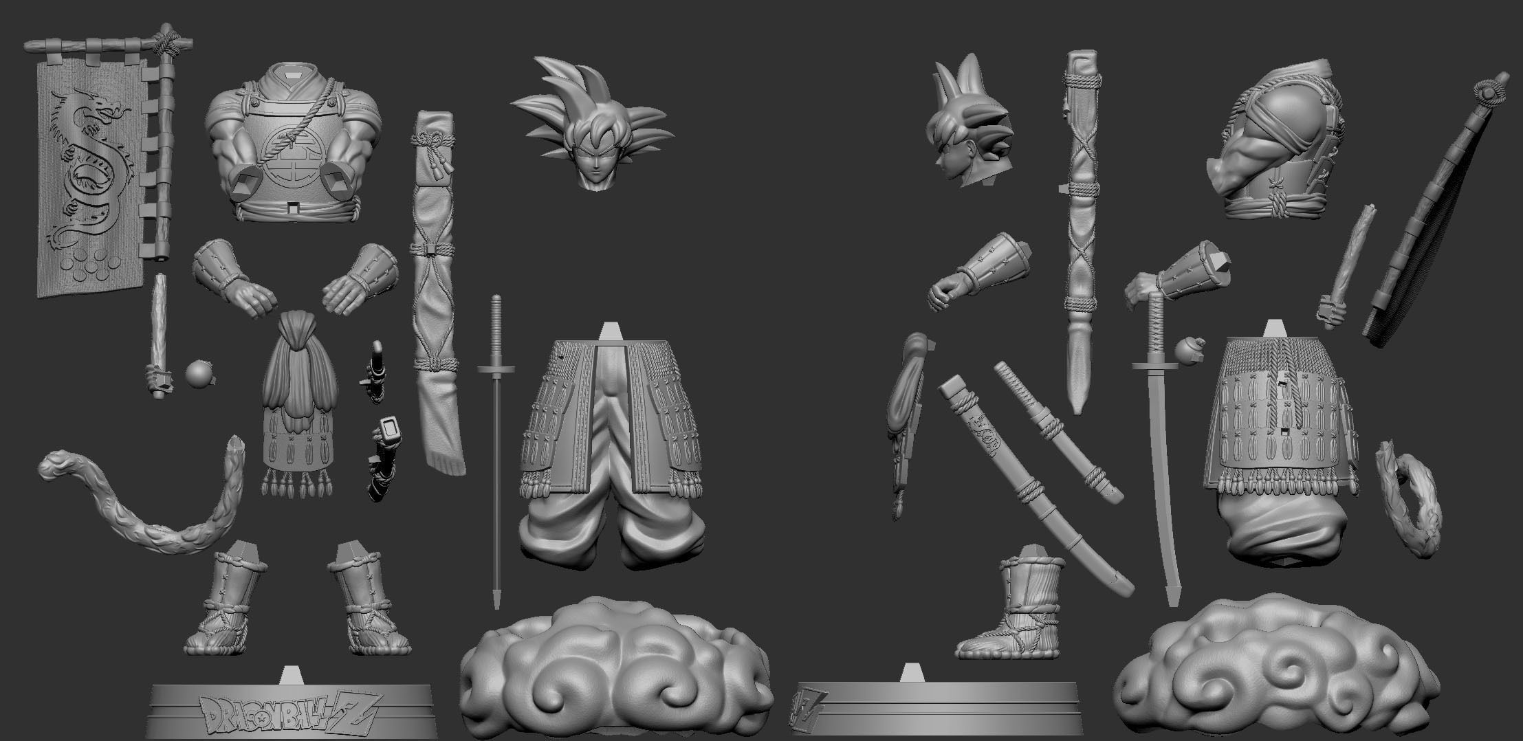Dragon Ball Shogun - Goku 3D print model_14