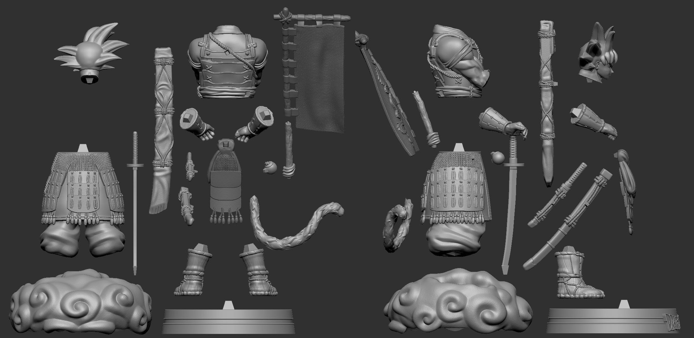 Dragon Ball Shogun - Goku 3D print model_15