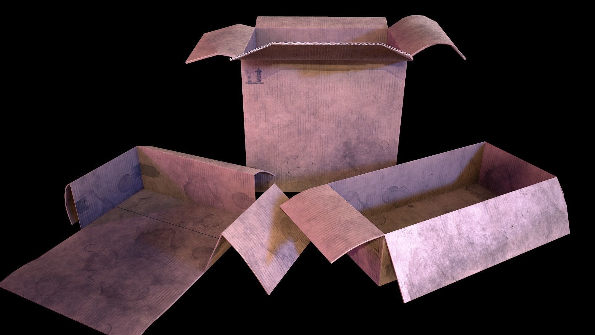 Street asset pack Game Ready Low-poly 3D model_11