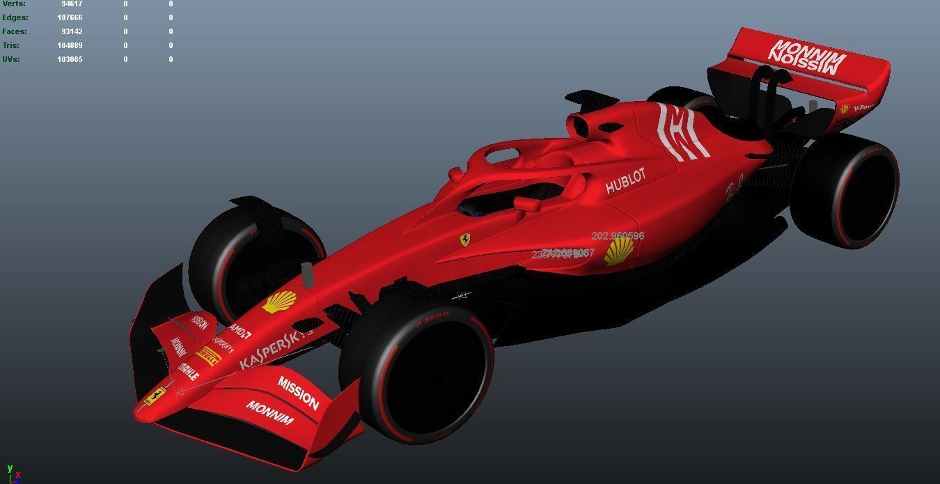f1 2021 detailed model 3D model_1