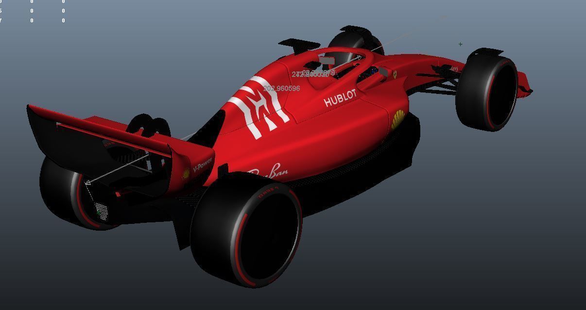 f1 2021 detailed model 3D model_2