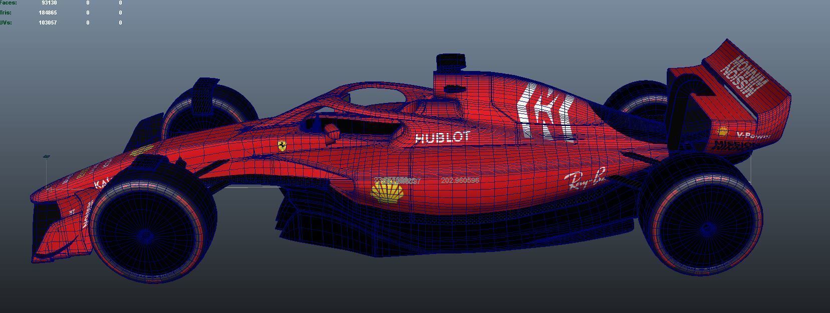 f1 2021 detailed model 3D model_4