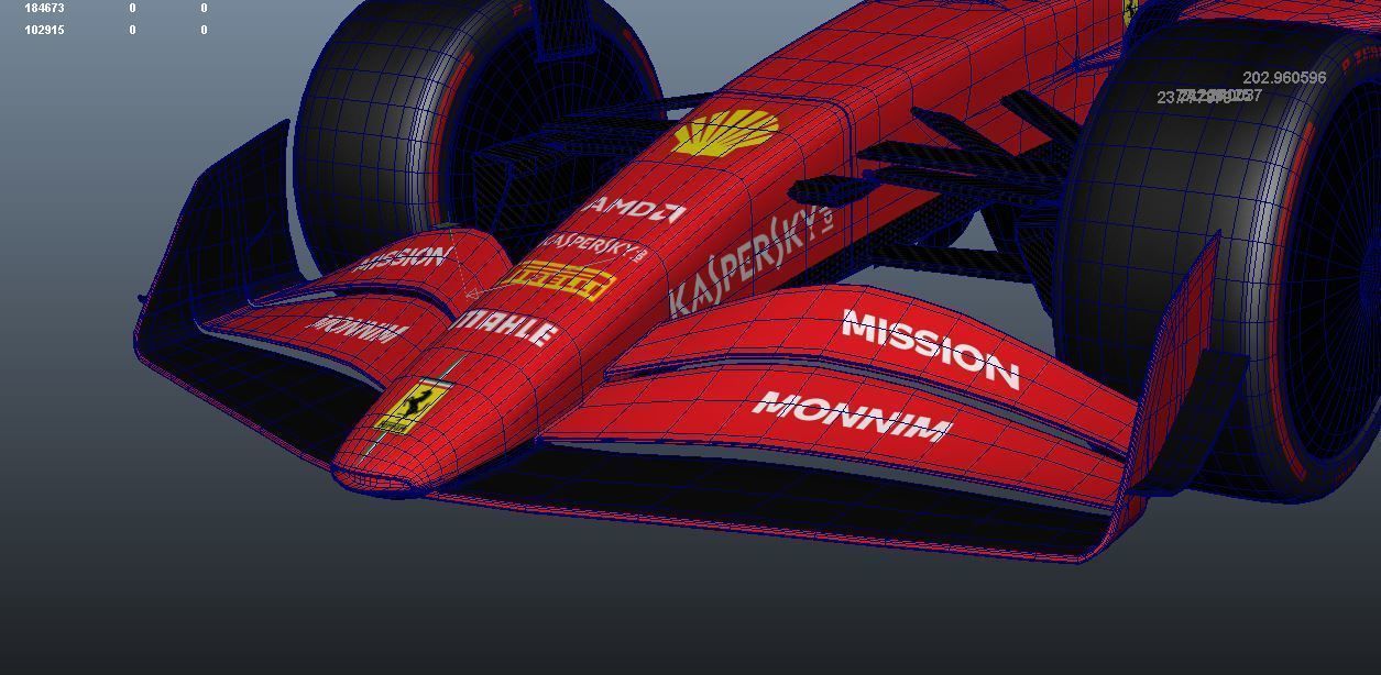 f1 2021 detailed model 3D model_5
