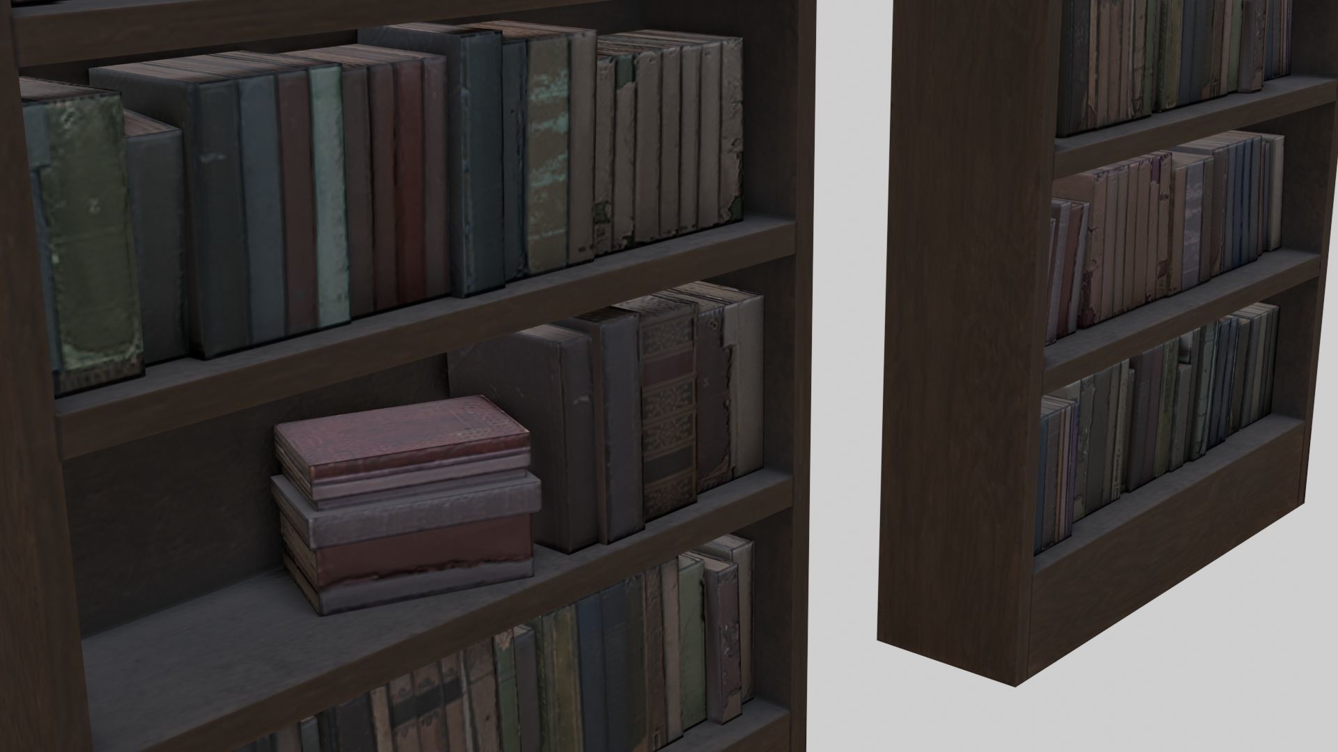Vintage Victorian Living Room Pack With PBR Materials Low-poly 3D model_47