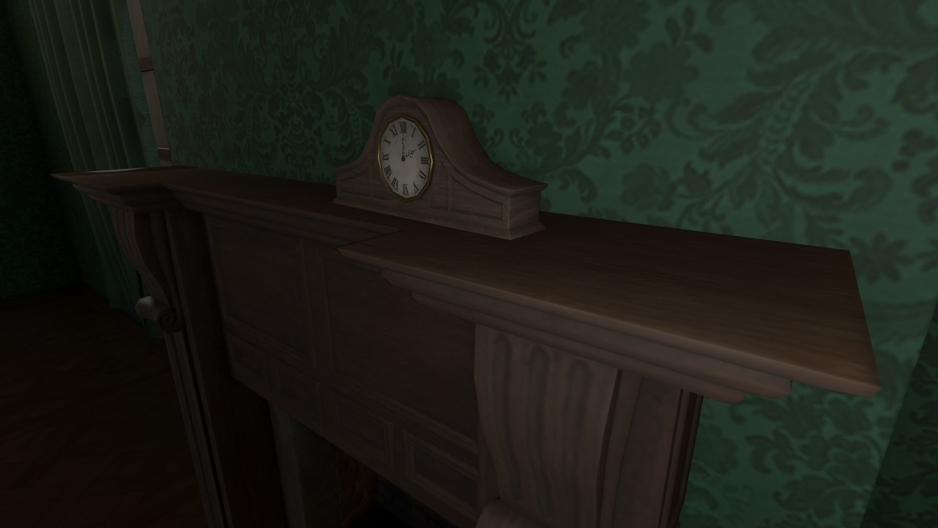 Vintage Victorian Living Room Pack With PBR Materials Low-poly 3D model_13