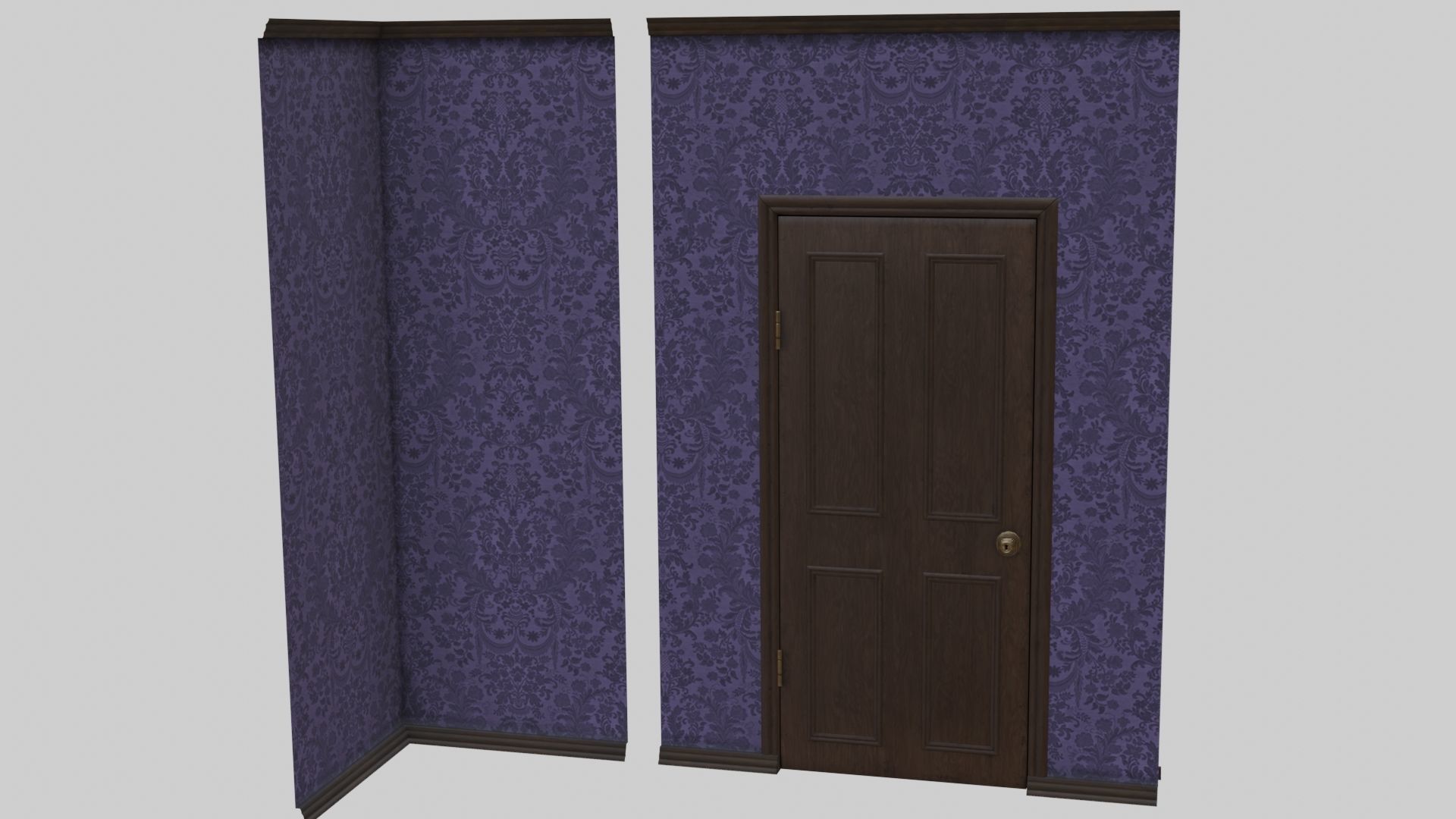 Vintage Victorian Living Room Pack With PBR Materials Low-poly 3D model_52