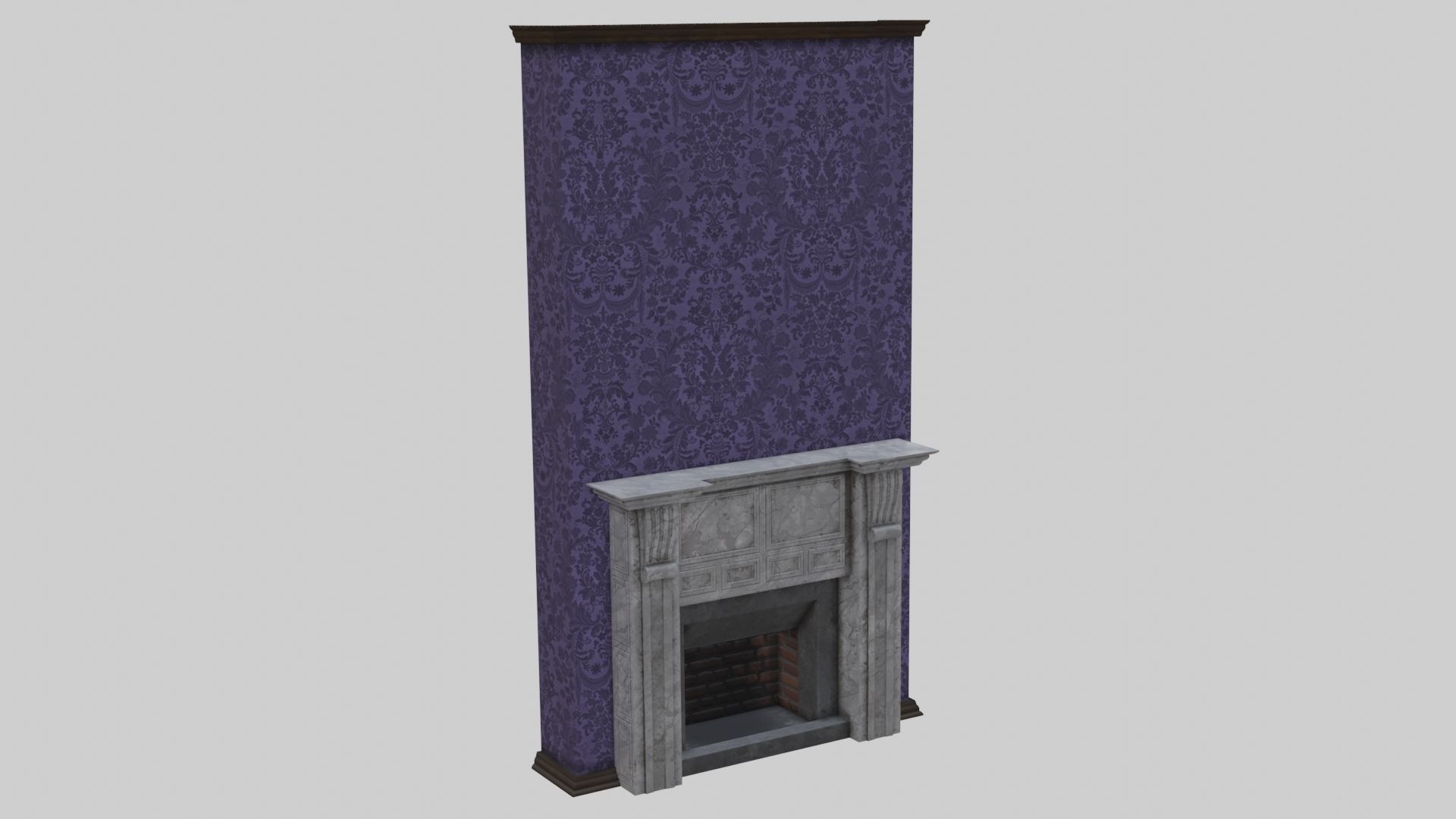 Vintage Victorian Living Room Pack With PBR Materials Low-poly 3D model_36
