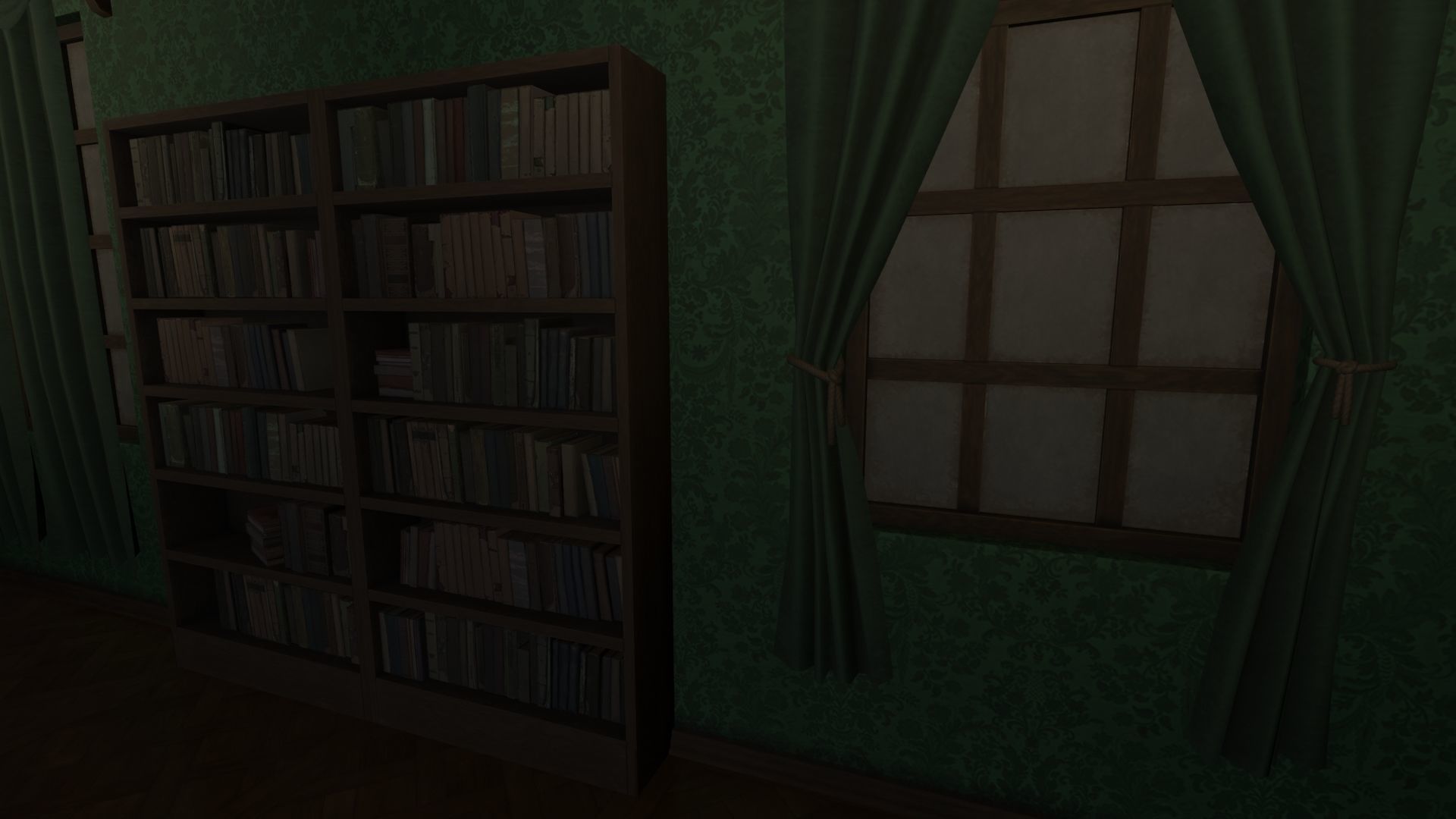 Vintage Victorian Living Room Pack With PBR Materials Low-poly 3D model_9