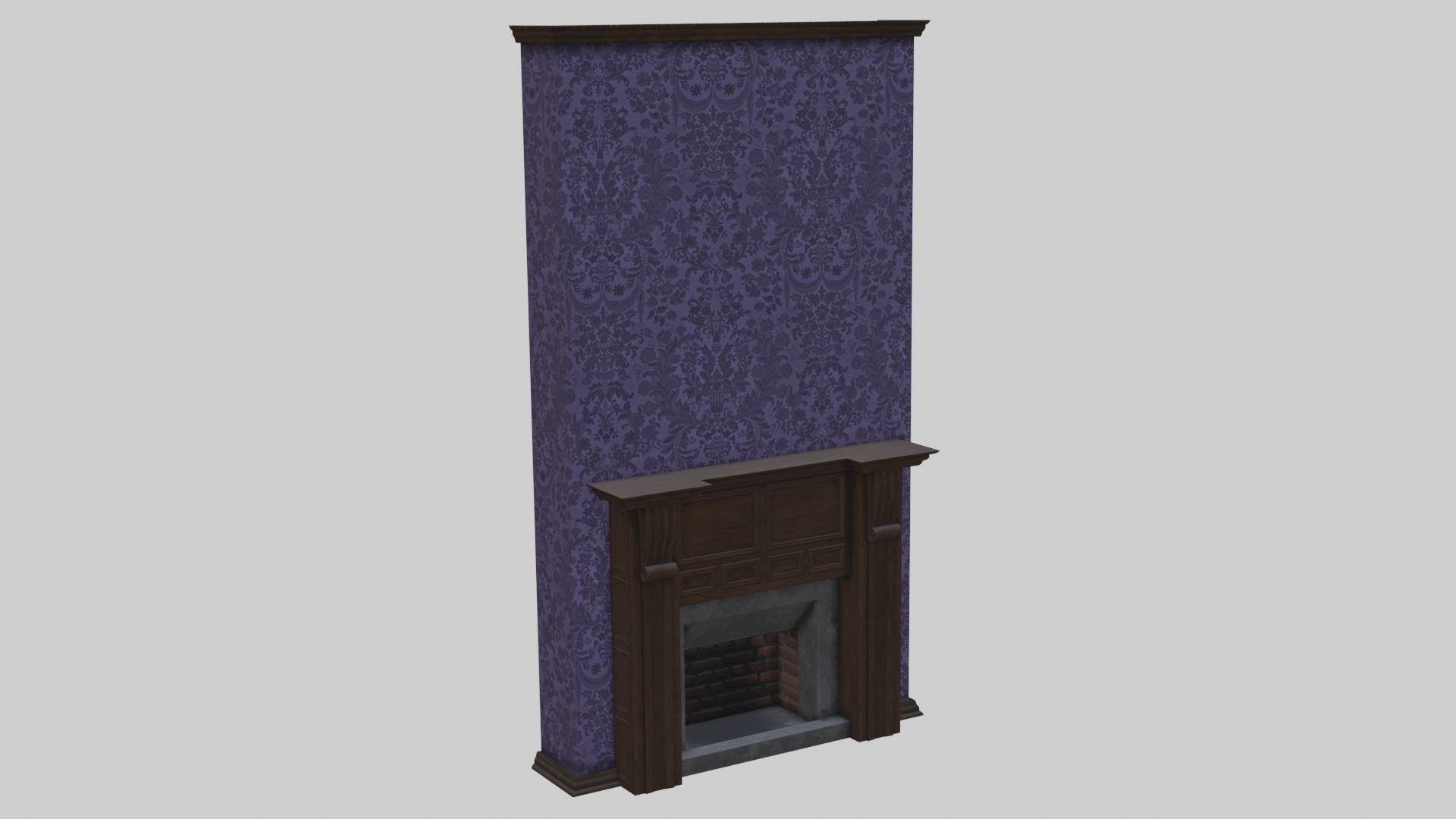 Vintage Victorian Living Room Pack With PBR Materials Low-poly 3D model_35