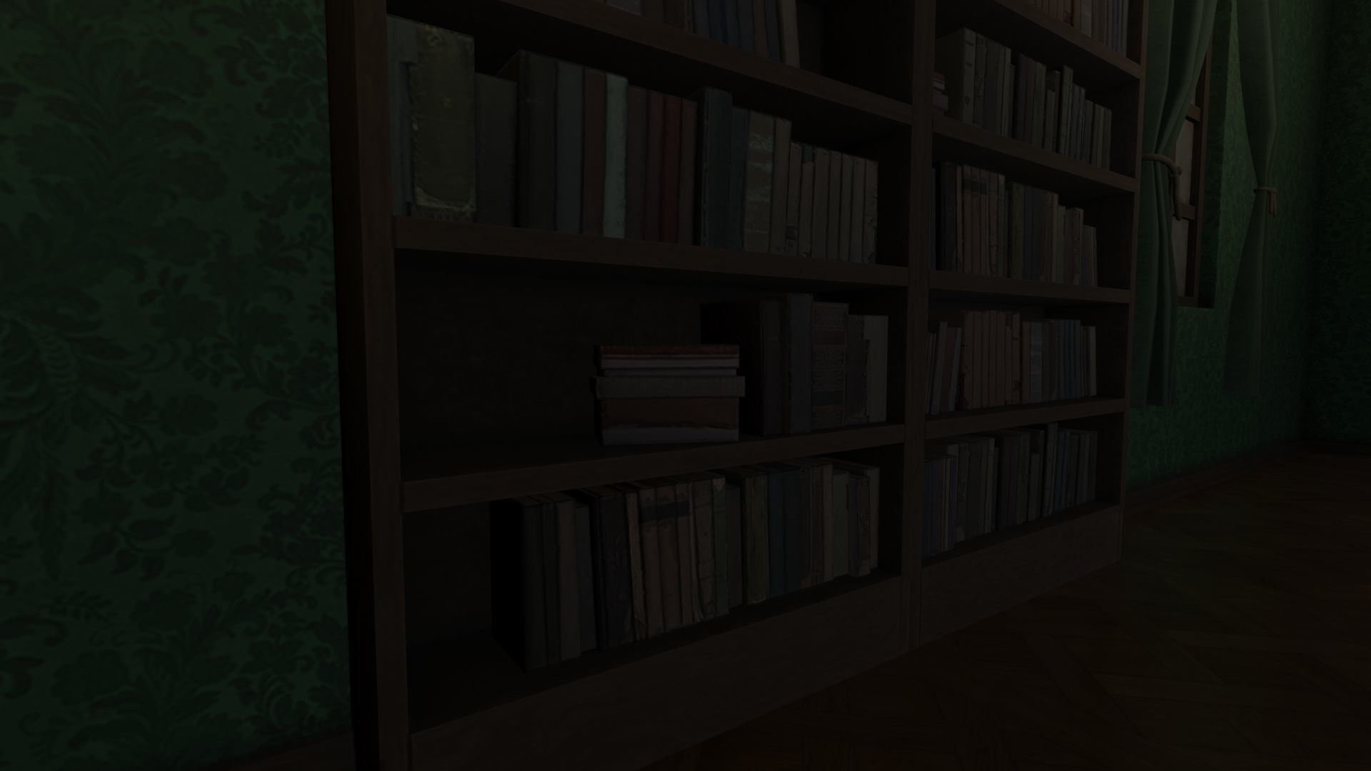 Vintage Victorian Living Room Pack With PBR Materials Low-poly 3D model_10
