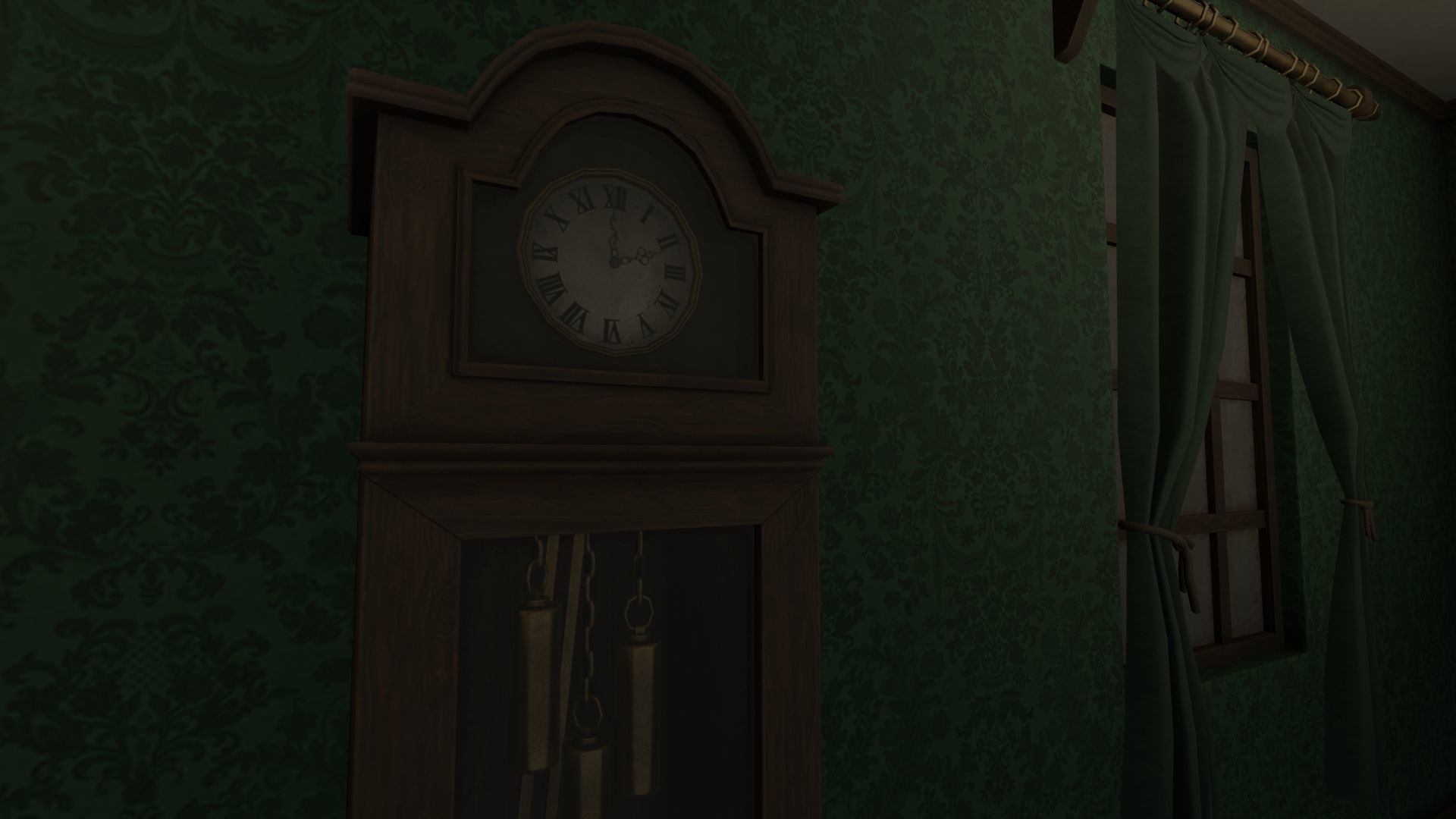 Vintage Victorian Living Room Pack With PBR Materials Low-poly 3D model_4