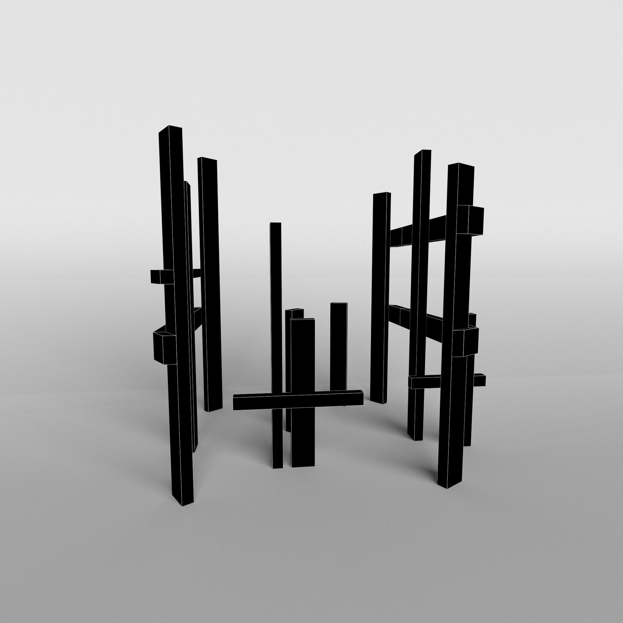 Building The Object v1 001 Low-poly 3D model_5