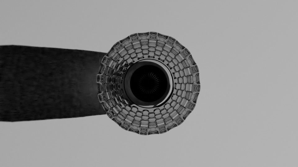 Glass Cup Low-poly 3D model_1