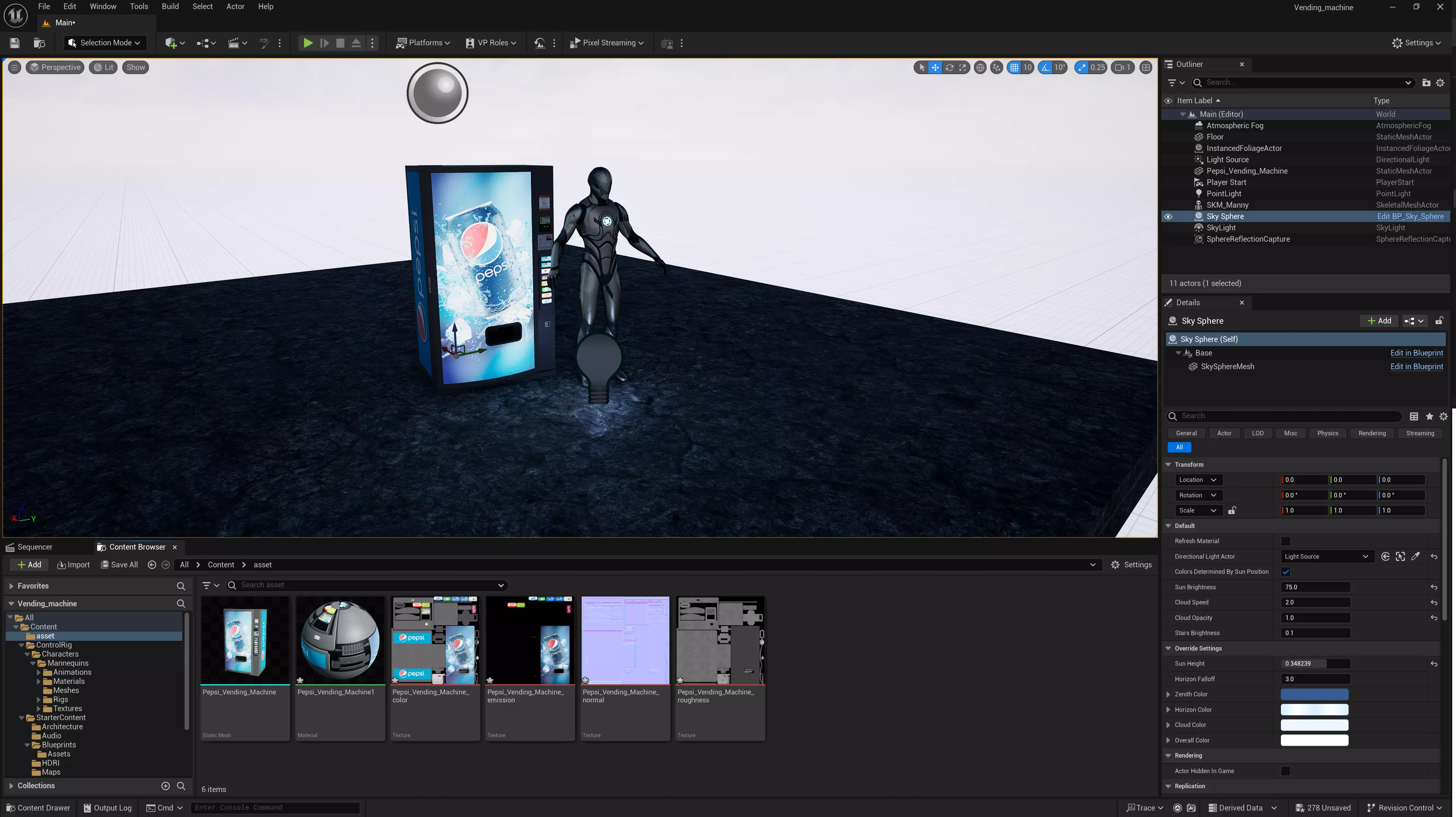 Vending machine Low-poly 3D model