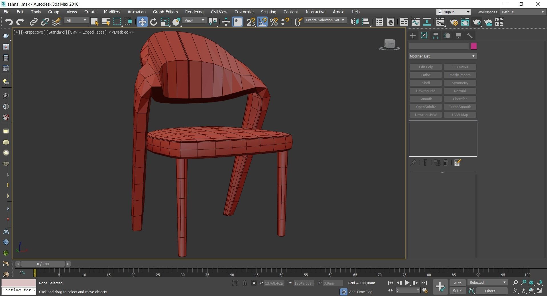Chair and Armchairs 3d model collection 10 pieces Low-poly 3D model_38