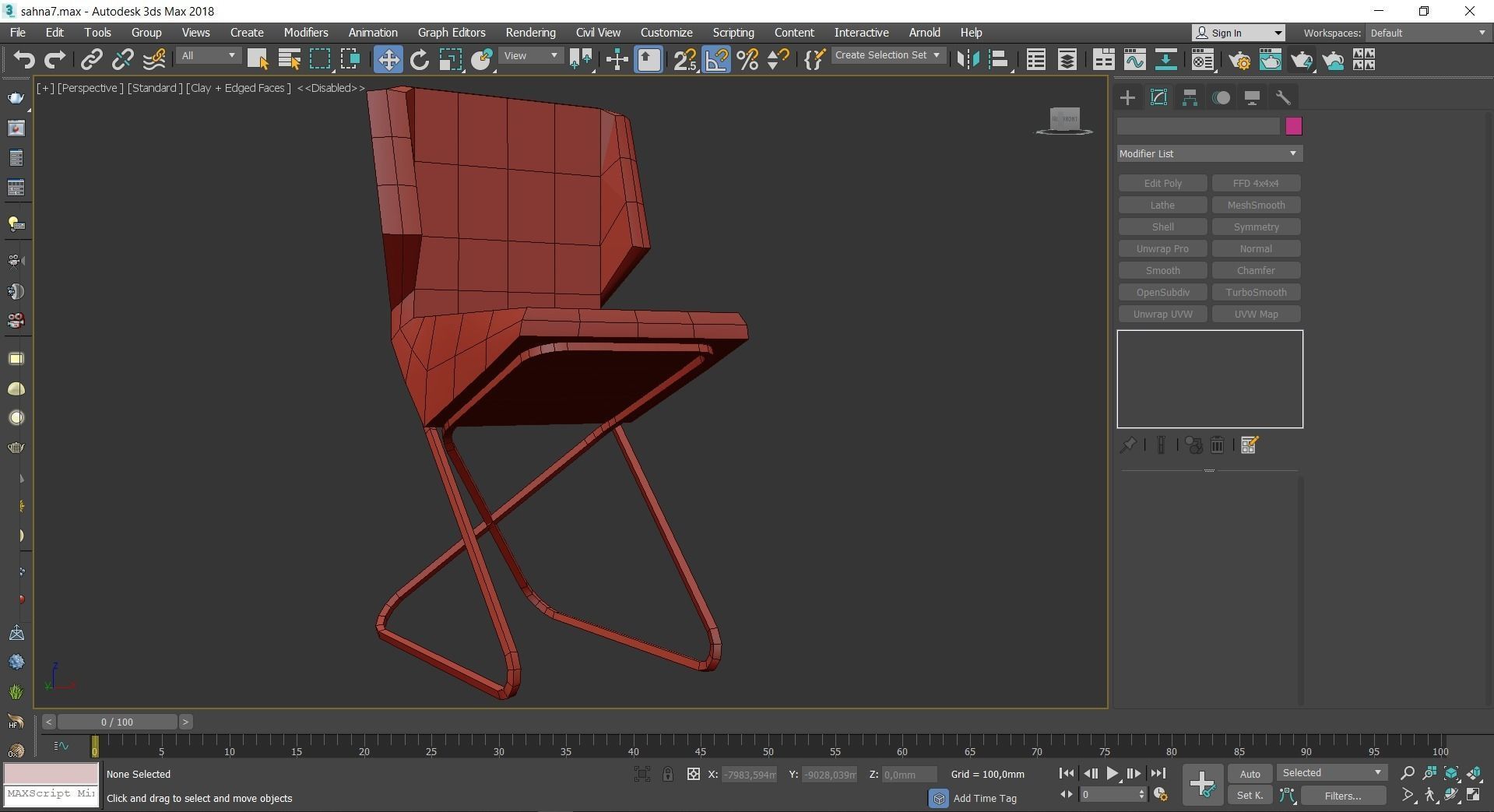 Chair and Armchairs 3d model collection 10 pieces Low-poly 3D model_49