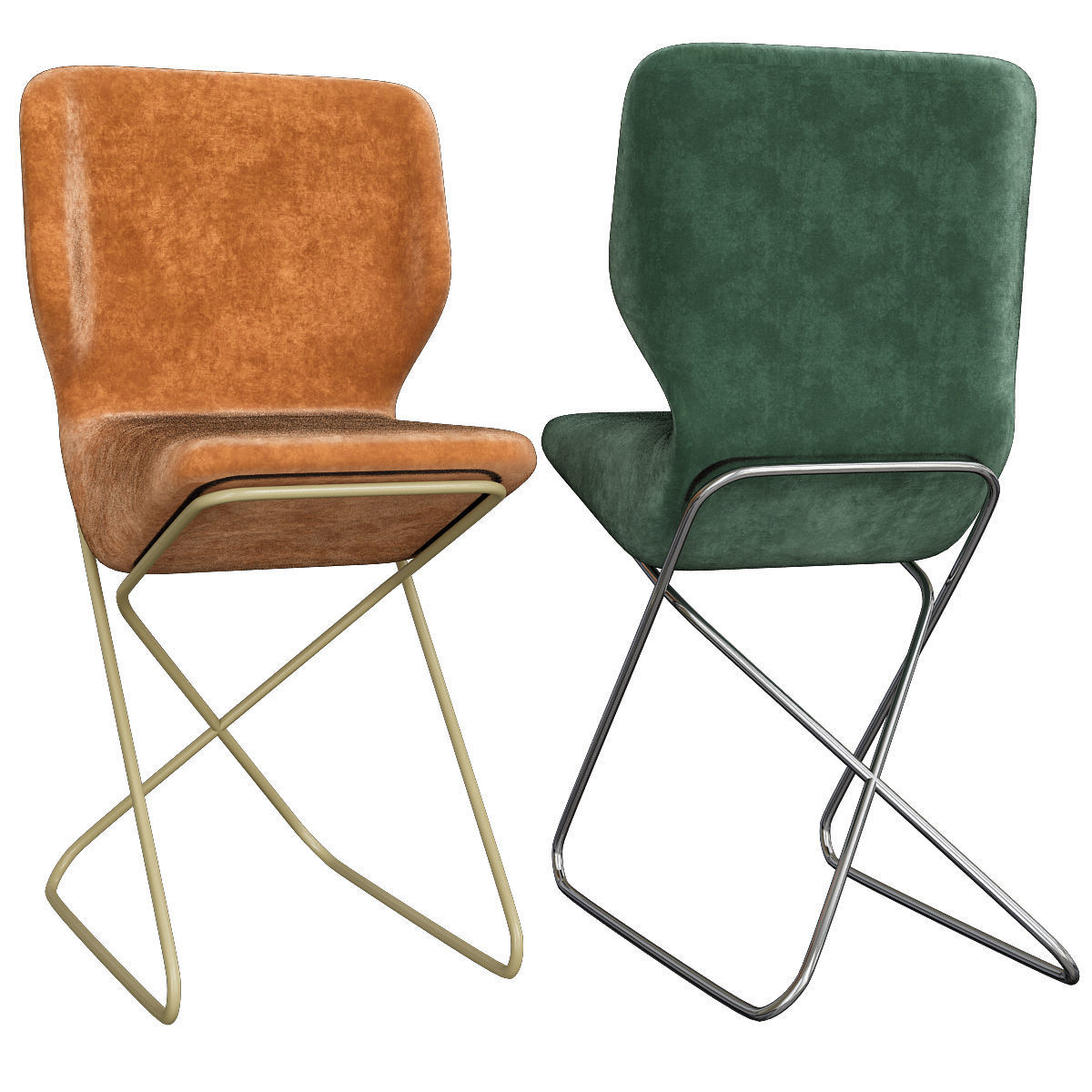 Chair and Armchairs 3d model collection 10 pieces Low-poly 3D model_10