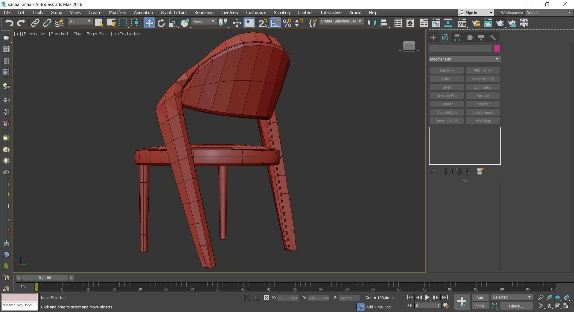 Chair and Armchairs 3d model collection 10 pieces Low-poly 3D model_36