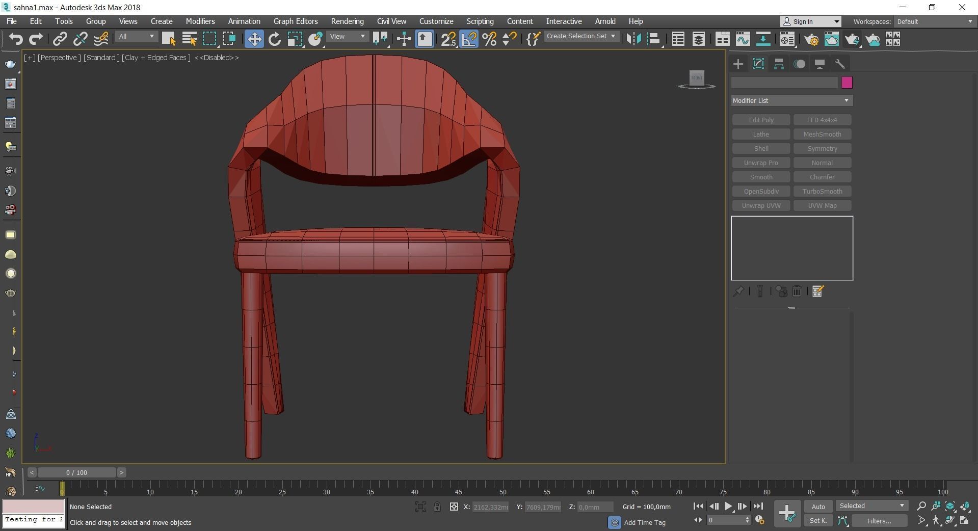 Chair and Armchairs 3d model collection 10 pieces Low-poly 3D model_37
