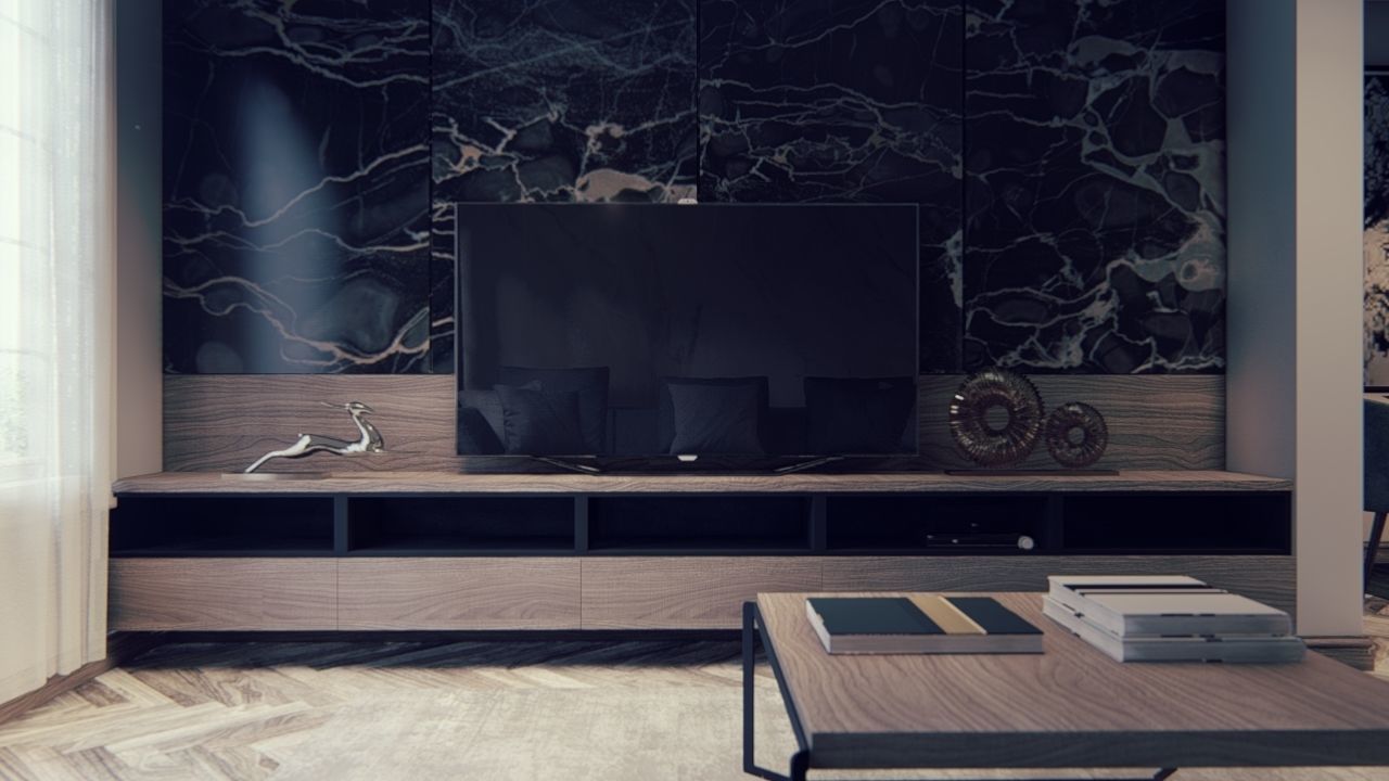 Modern Living Room Lumion 9 Interior Scene Plus Sketch up File 3D model_4