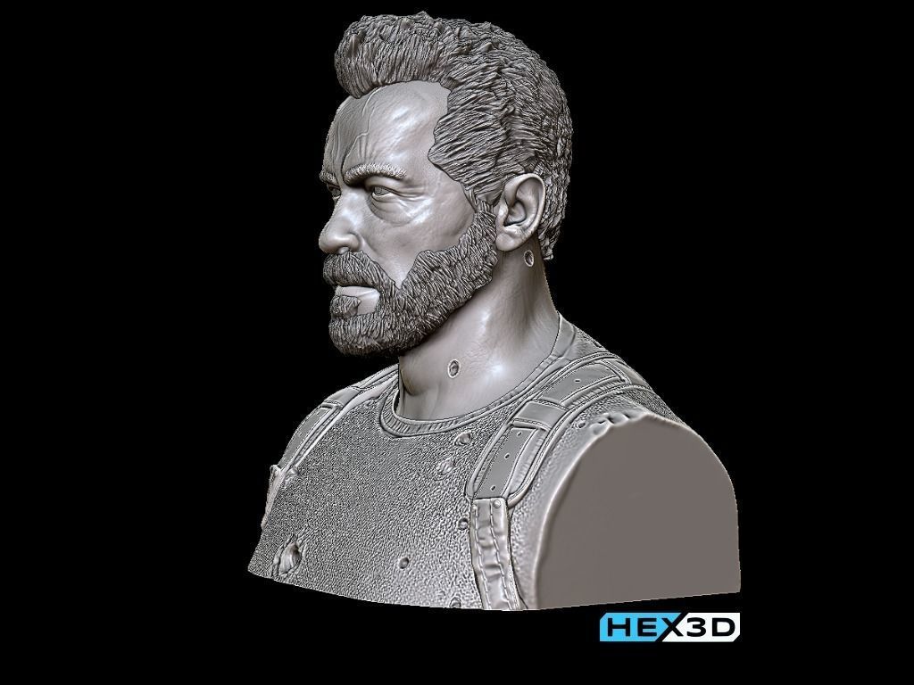 Terminator Dark Fate - Carl Bust 3D Print 3D print model_4