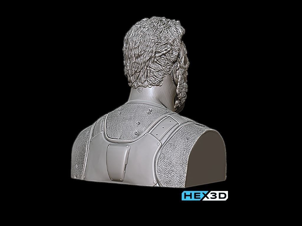 Terminator Dark Fate - Carl Bust 3D Print 3D print model_5