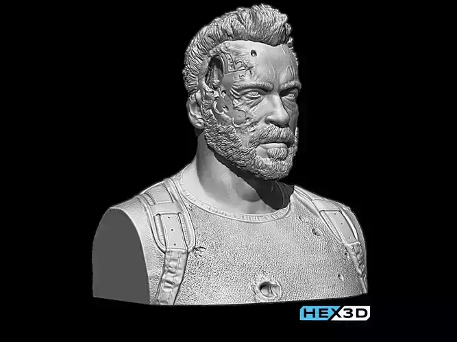 Terminator Dark Fate  - Carl Bust  3D Print 3D print model
