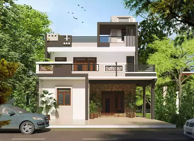 3ds max home model 3D model