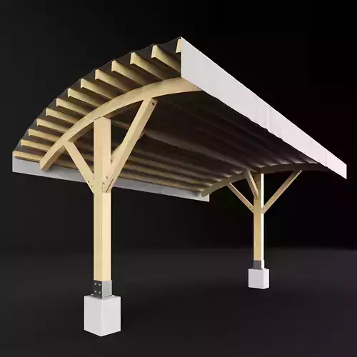 Modern wooden pergola outdoor gazebo and backyard pavilion