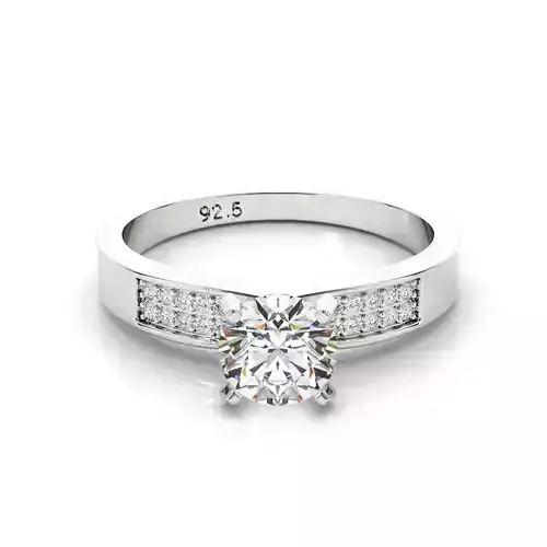 3d diamond engagement rings computer aided jewellery design 3D print model