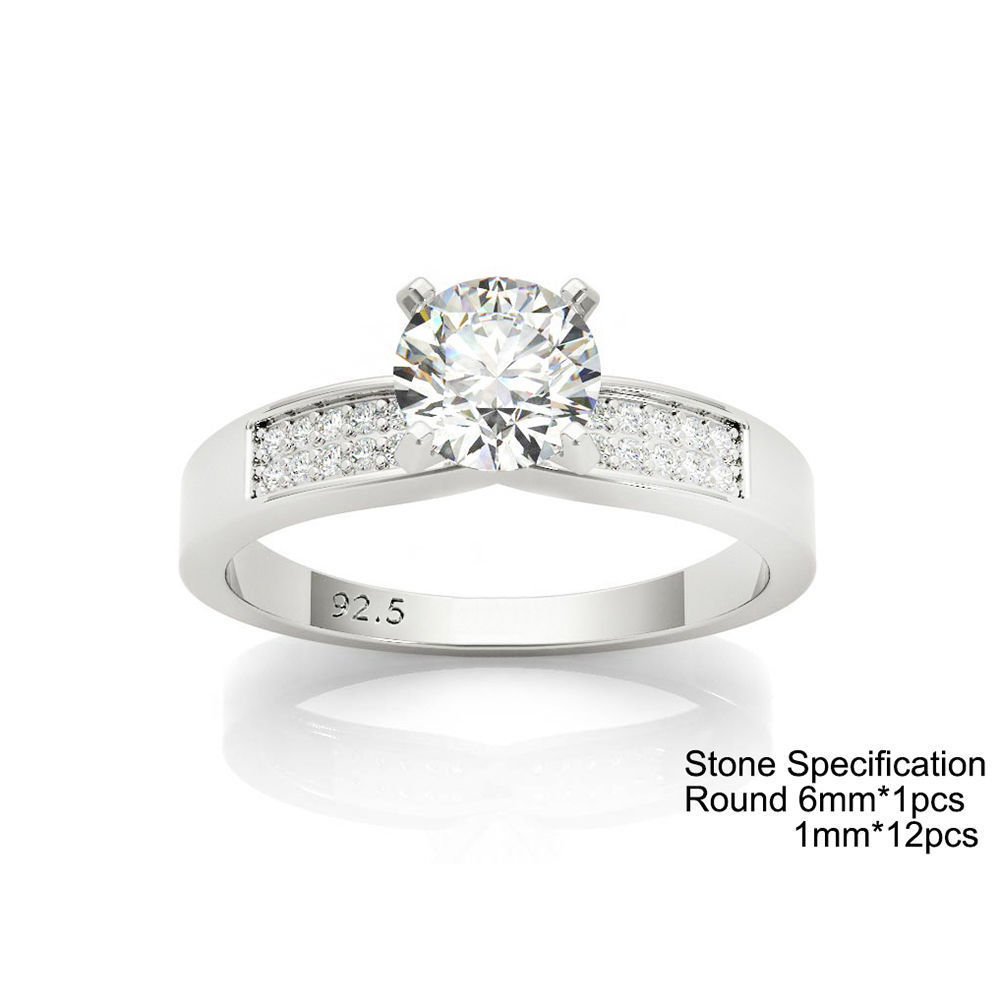 3d diamond engagement rings computer aided jewellery design 3D print model_1