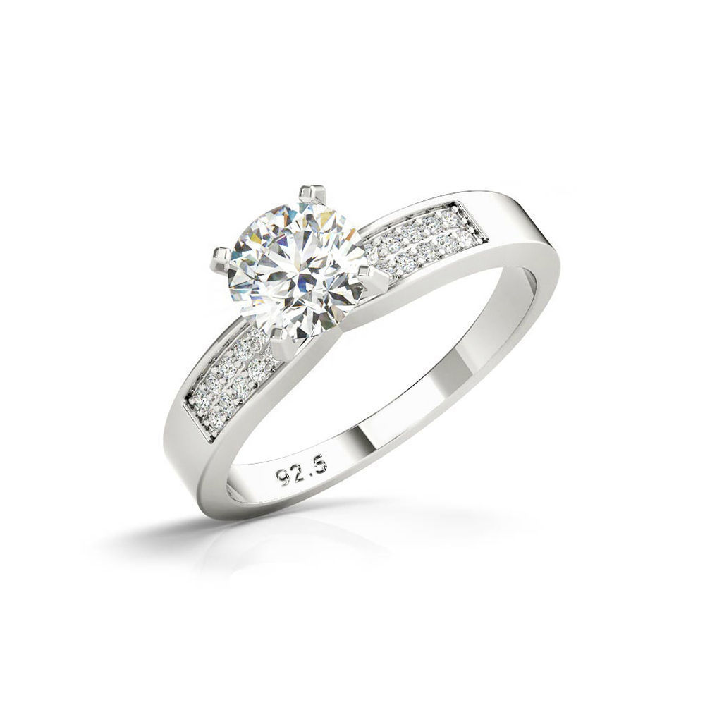 3d diamond engagement rings computer aided jewellery design 3D print model_2