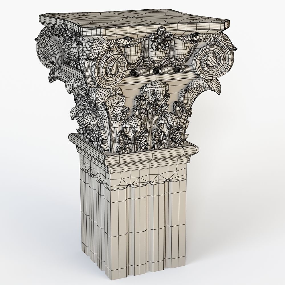 Classical Column for cnc  3D model_5